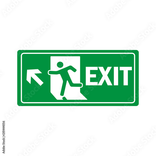 Wallpaper Mural fire exit icon vector design template Torontodigital.ca