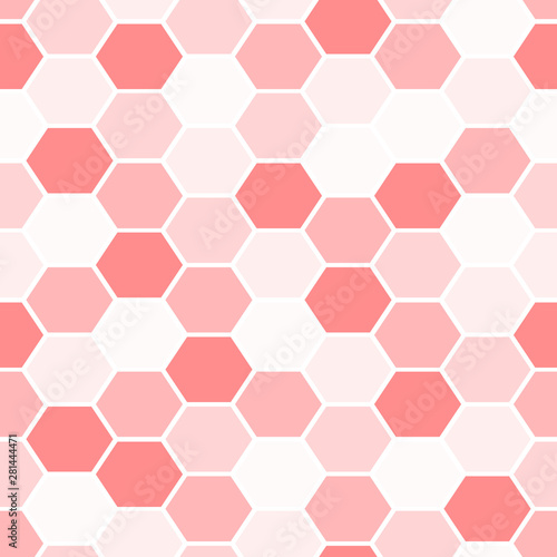 Seamless vector honeycomb hexagon pattern.
