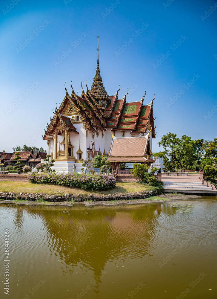 Temple in Ancient City, Bangkok, Thailand