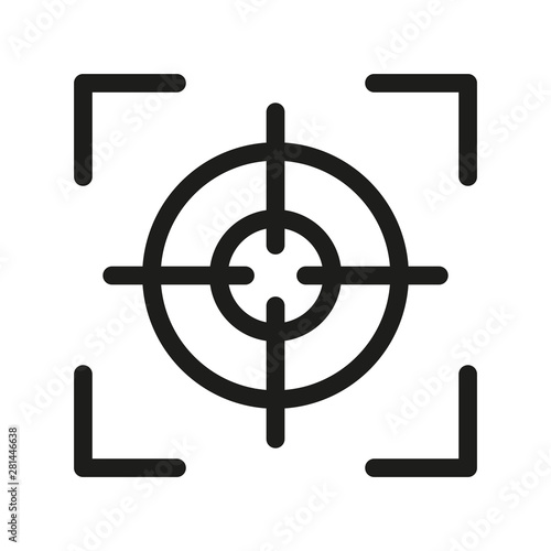 The focus icon. Vector