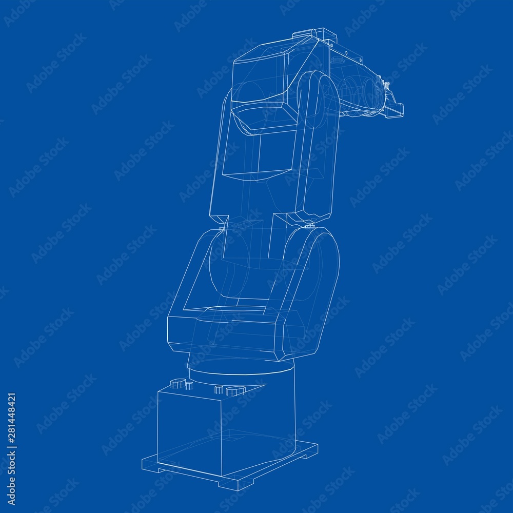 Industrial robot manipulator. Vector