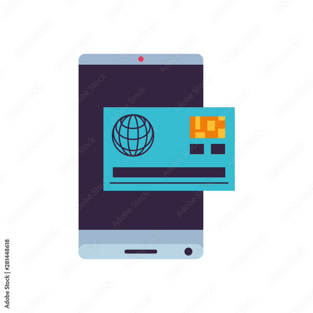 smartphone device with credit card application