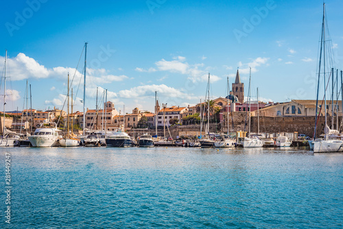 Alghero city in Sardinia, Italy.