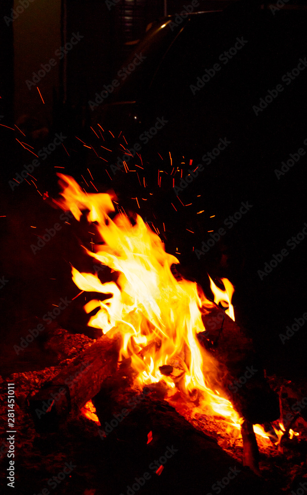 fire in fireplace fire in fireplace