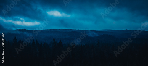 Oregon Mountains At Night 