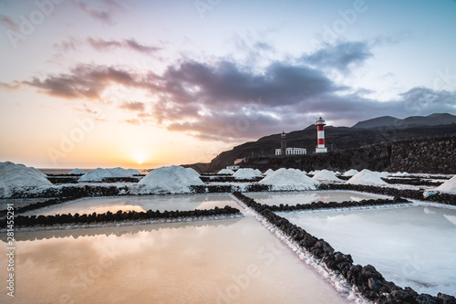 Les Salinas de Fuencaliente sur l'île de La Palma aux Canaries en Espagne photo