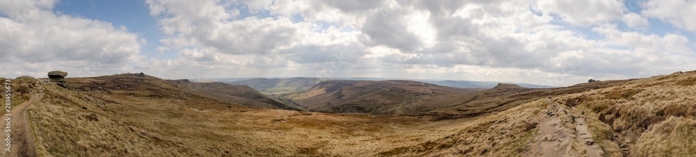 Panorama at Kinderscout, Peak District