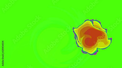 A weather map tracks Hurricane on green screen