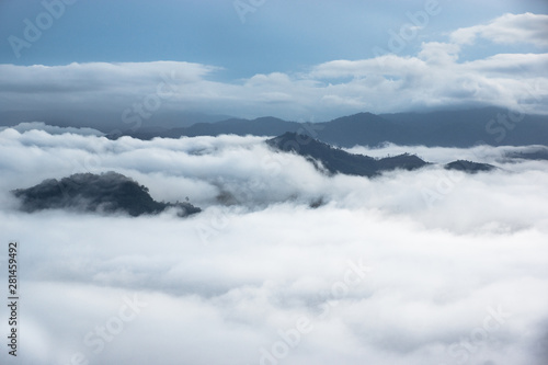 The sunrise on the Gunung Silipat Thailand