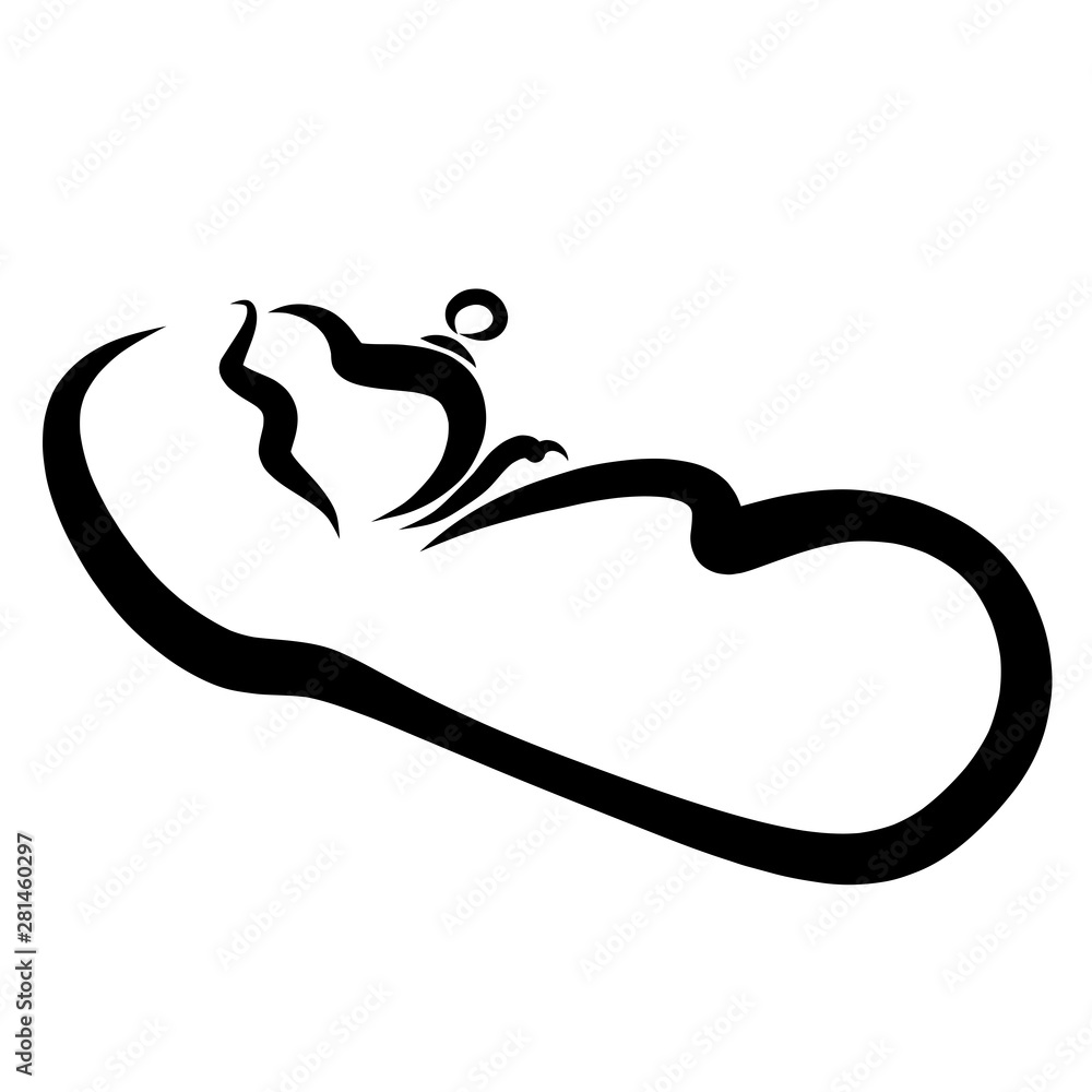 Fototapeta premium Sleeping baby in a diaper with a pacifier in his mouth