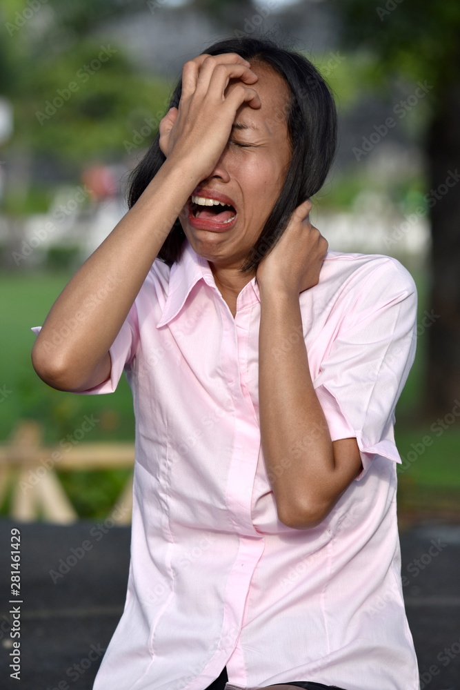A Stressful Asian Female A Stressful Asian Female