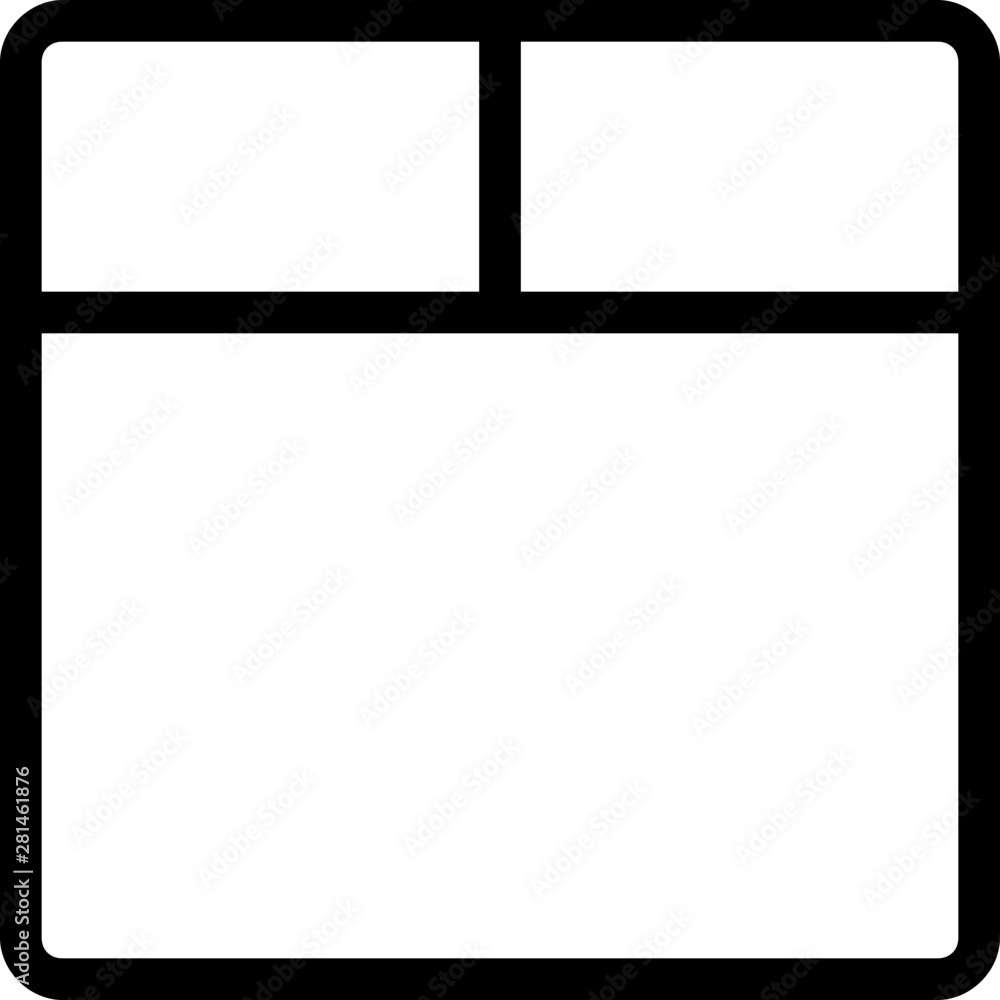 Top split section with bottom content section grid Top split section with bottom content section grid