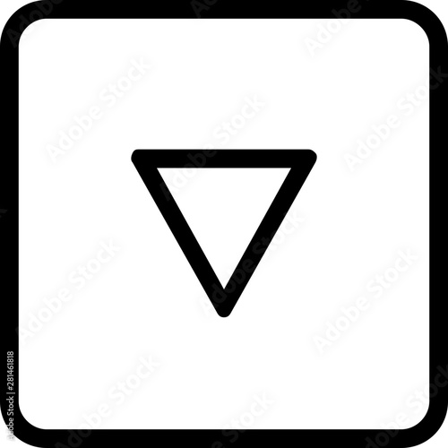 Free Download Down arrow navigation button on computer button - GFXLoad