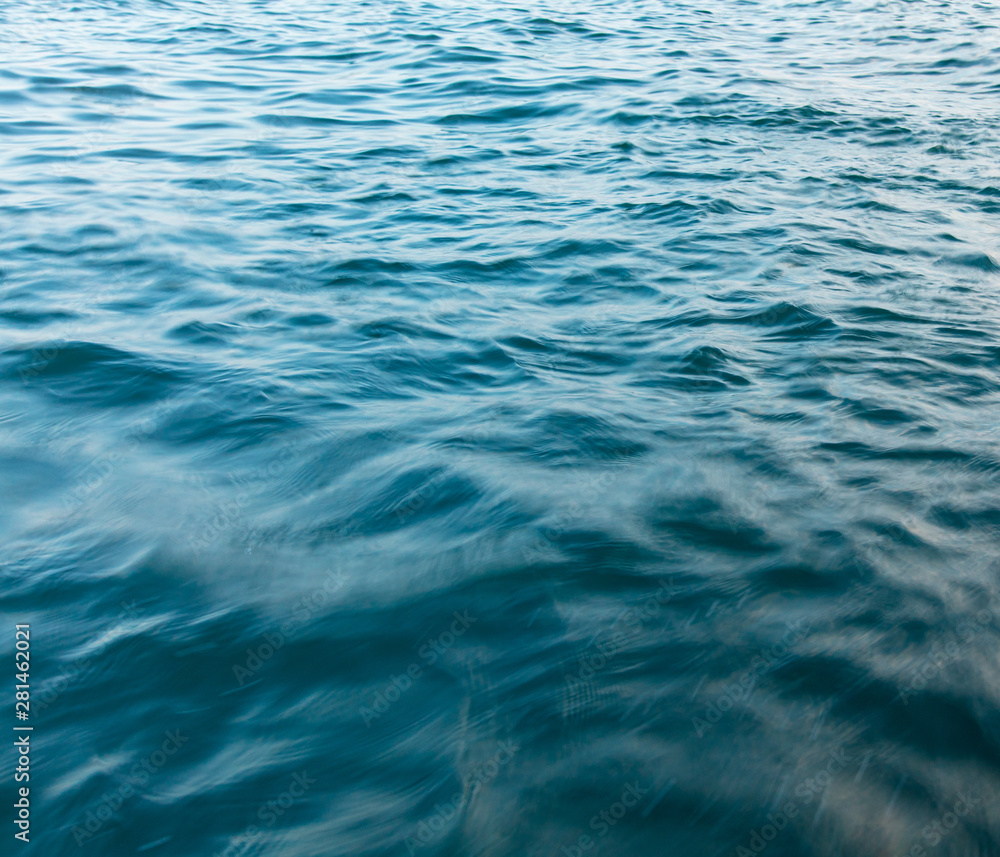 Blue water in the sea Blue water in the sea