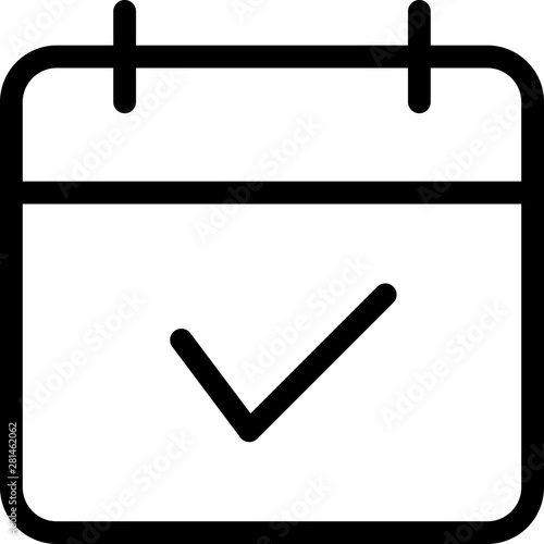 Calendar past event and appointment agenda completed