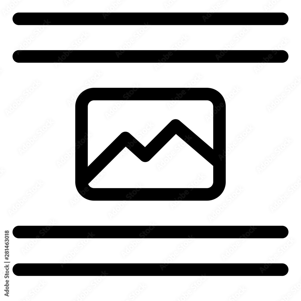 Center picture document attachment page-layout setting interface Center picture document attachment page-layout setting interface