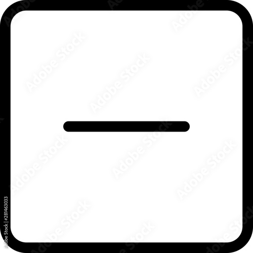 Blocked action sign with discontinuation stop symbol