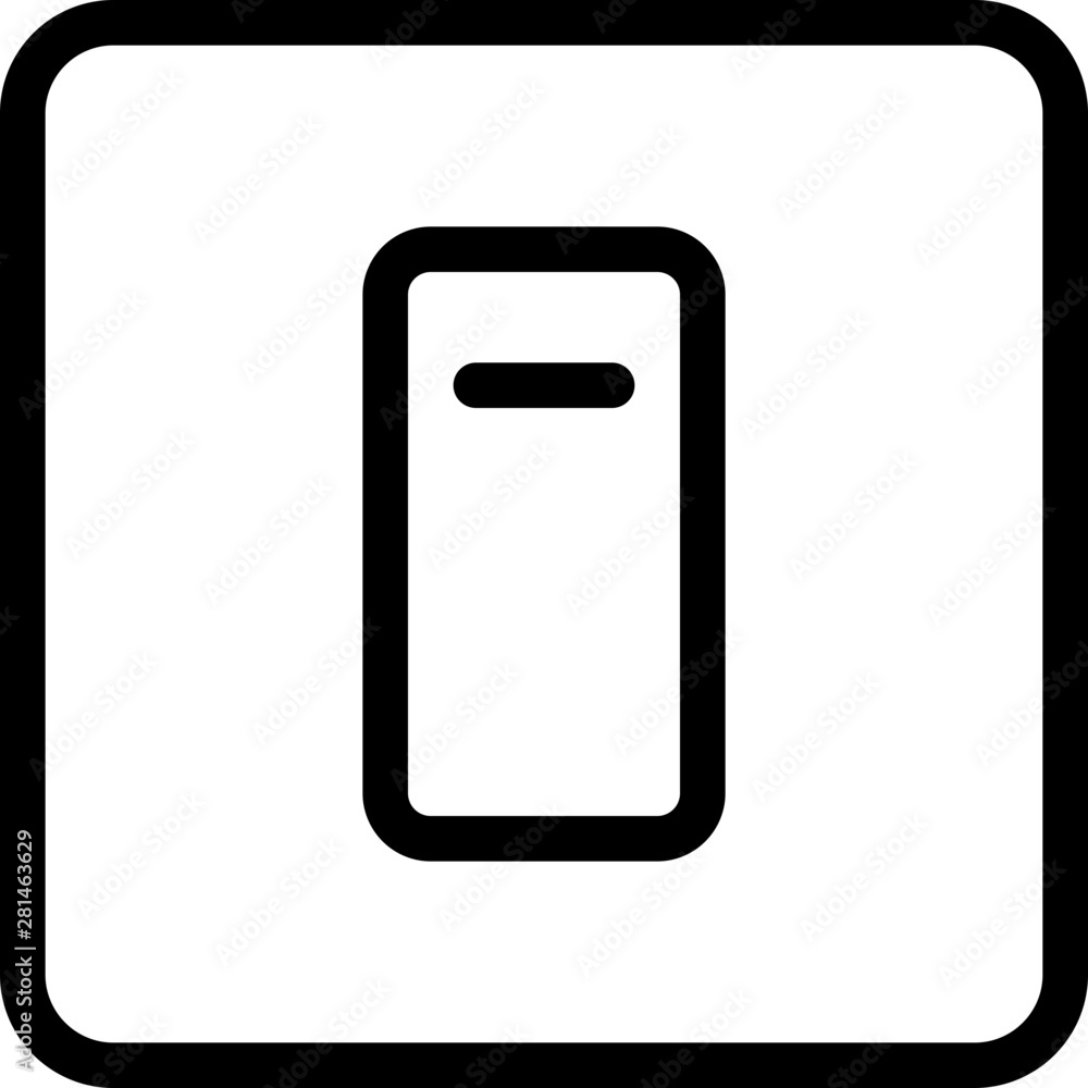 Switch for turning off isolated on white background Switch for turning off isolated on white background