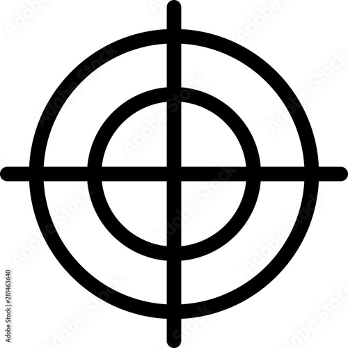 Accuracy targeting and aim the focus point center
