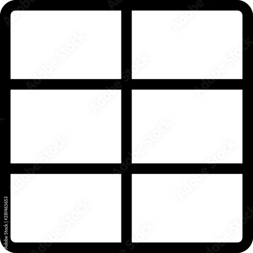 Three common cell in table formation - horizontal grid