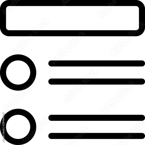 Title with table of content template layout