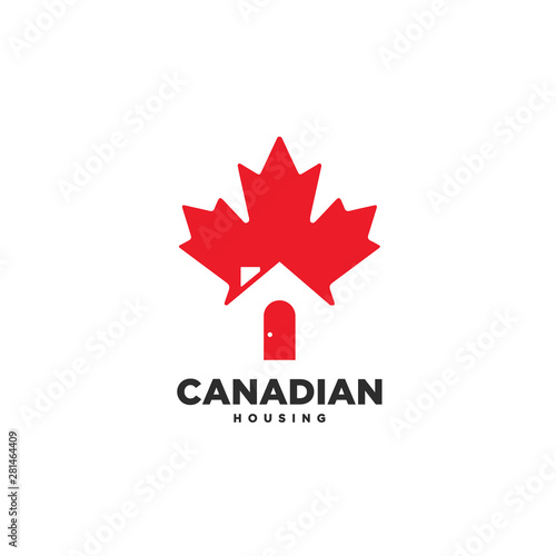Canadian housing real estate logo icon