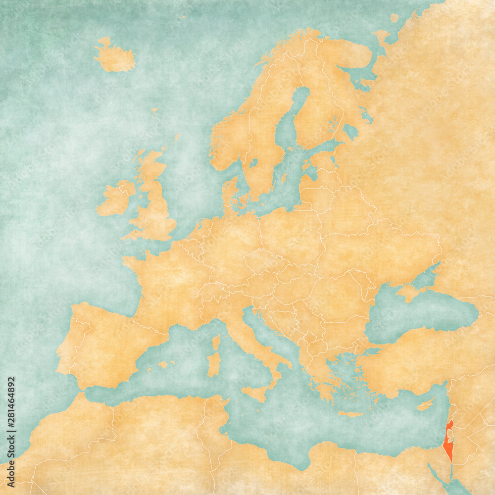 Map of Europe - Israel Map of Europe - Israel