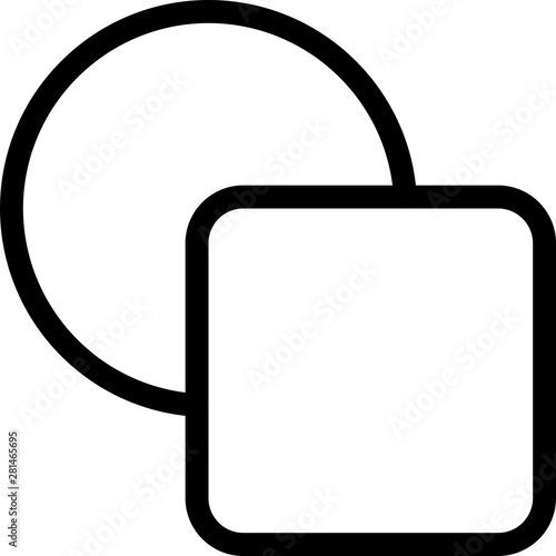 Assorted shape tool selector for designing application