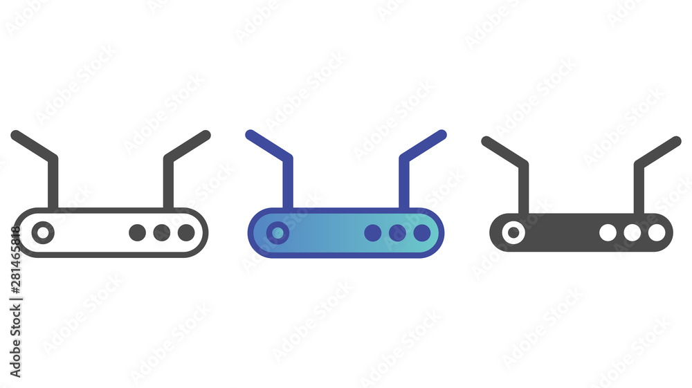 Router vector icon sign symbol
