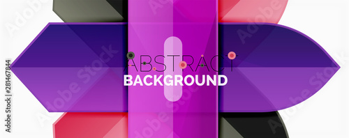 Abstract color lines dynamic background, modern material design style