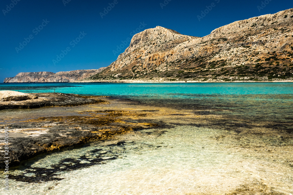 Amazing Wild rock beach in Crete
