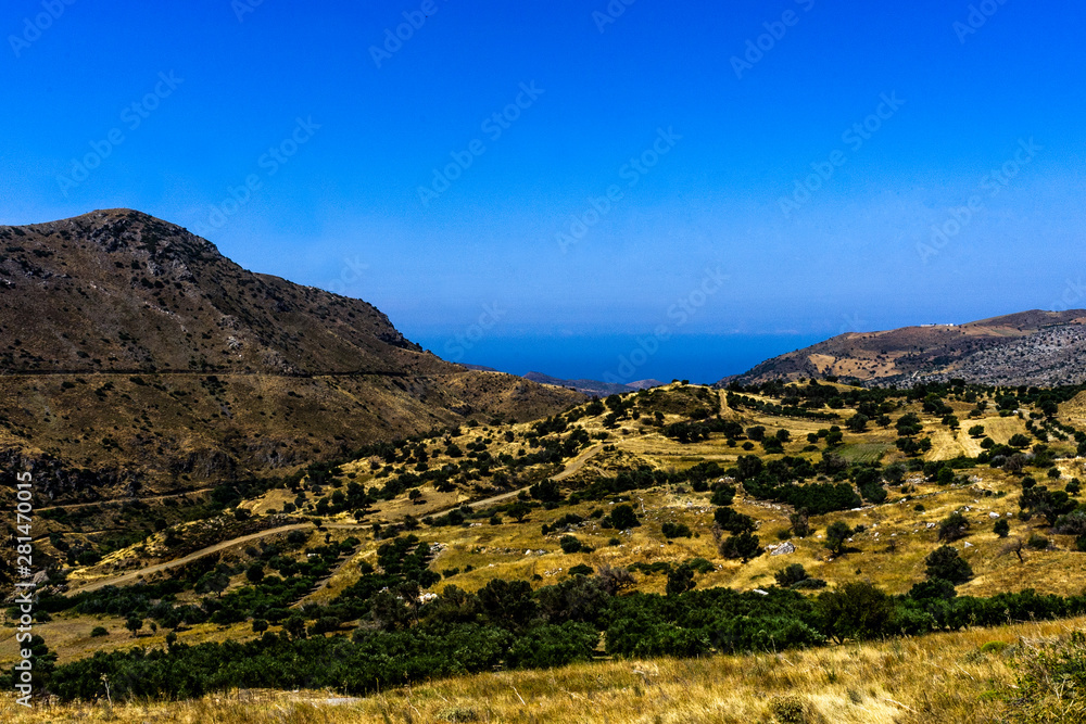 Beautiful range of mountains Crete