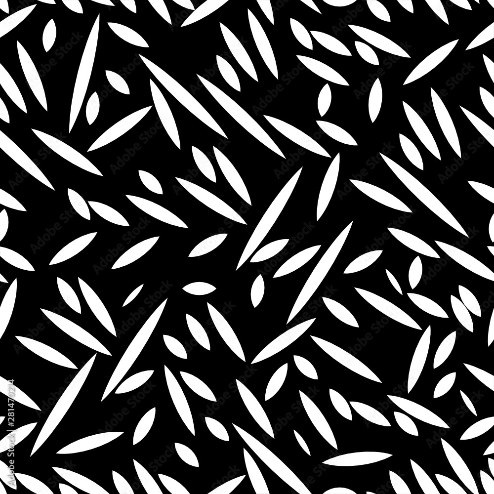Abstract Shape seamless pattern black and white Abstract Shape seamless pattern black and white