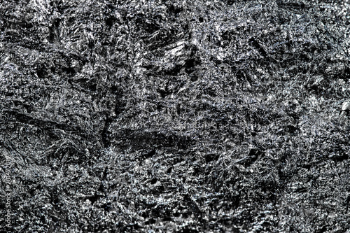 Silicium oder Silizium Element Hintergrund, Nahaufnahme Makro Rohsilicium als Rohstoff