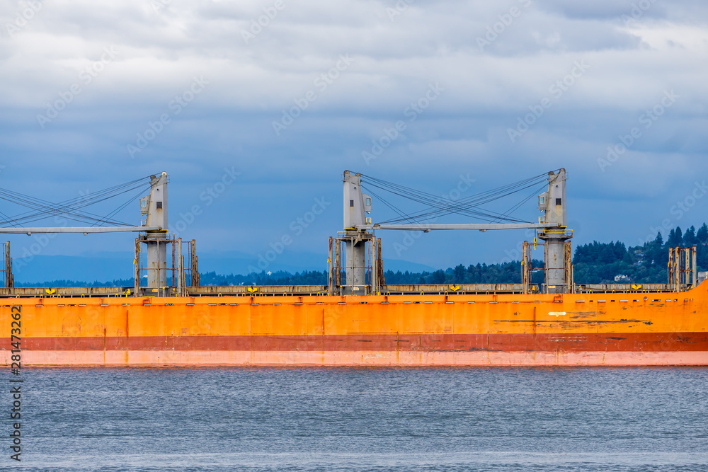 Orange Tanker Ship Section