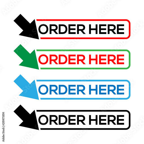 Order here vector for icon, button, label, etc.