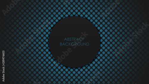 Abstract background. Perforated blue background. Vector illustration.