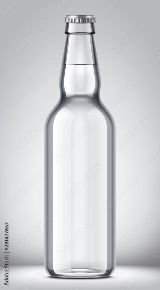 Glass bottle mockup. Glass bottle mockup.
