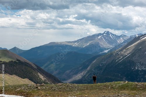 hiking in the mountains