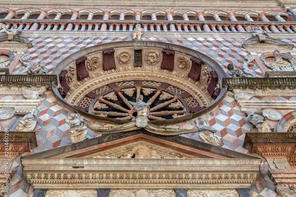 Part of facade from Basilica of Santa Maria Maggiore, Bergamo, Italy Part of facade from Basilica of Santa Maria Maggiore, Bergamo, Italy