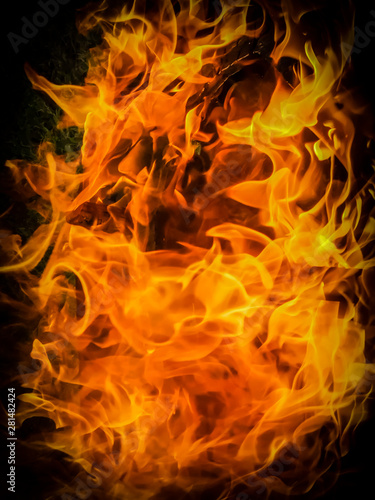 Fire Flames full frame close up