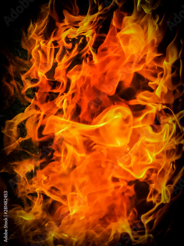 Fire Flames full frame close up