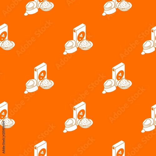 Corn flour pattern vector orange for any web design best