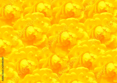 background  of roses   yellow monochrome  horizontal.