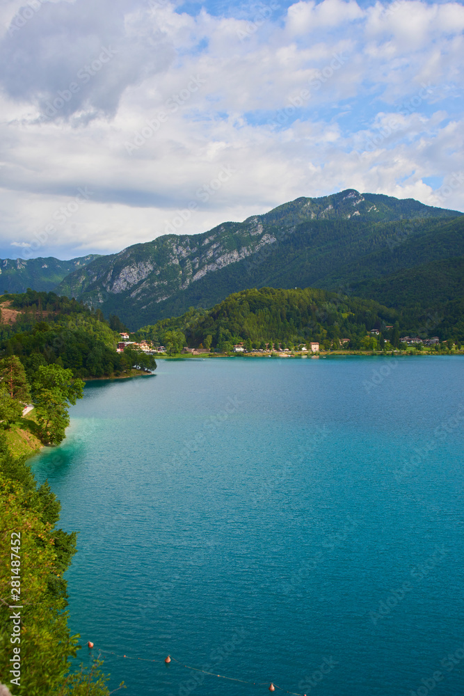 Mountain Lake Lago di Ledro, Italy