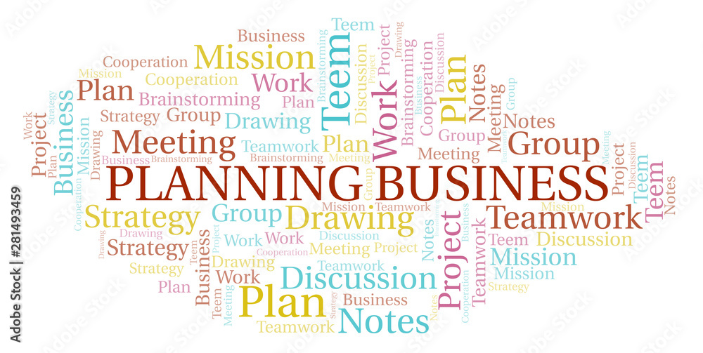Planning Business word cloud.