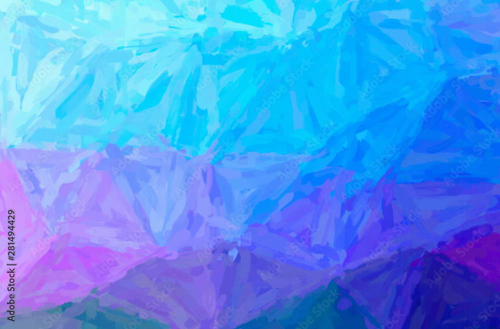 Abstract illustration of blue, purple Impressionist Impasto background Abstract illustration of blue, purple Impressionist Impasto background