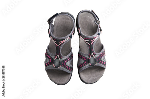 female sandals isolated