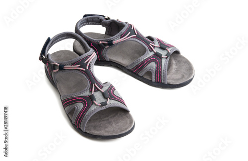 female sandals isolated