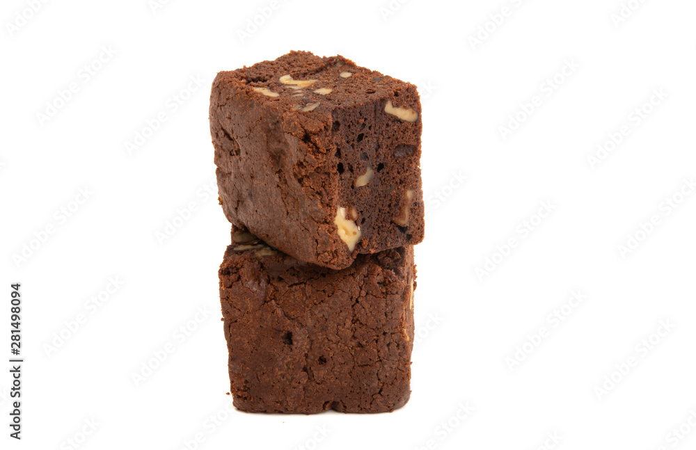 Chocolate Brownie isolated Chocolate Brownie isolated